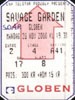 Savage Garden concert ticket