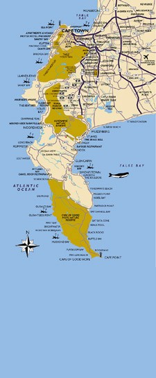 Cape Peninsula map