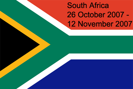 South African flag with title
