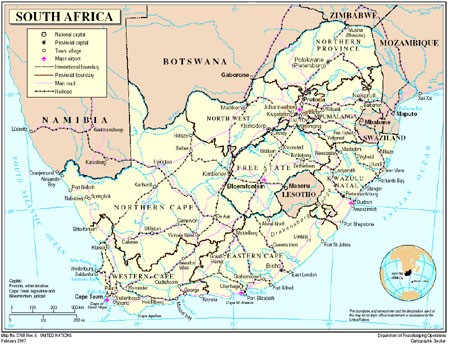South African map